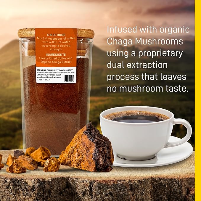 Freeze Dried Chaga Instant Coffee - EnerHealth Botanicals