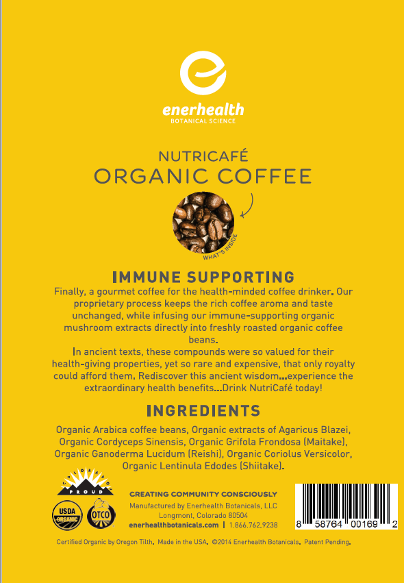 NutriCafé™ Organic Immune Support Coffee - EnerHealth Botanicals